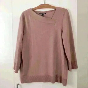 Dusty rose fine knit  top NWOT